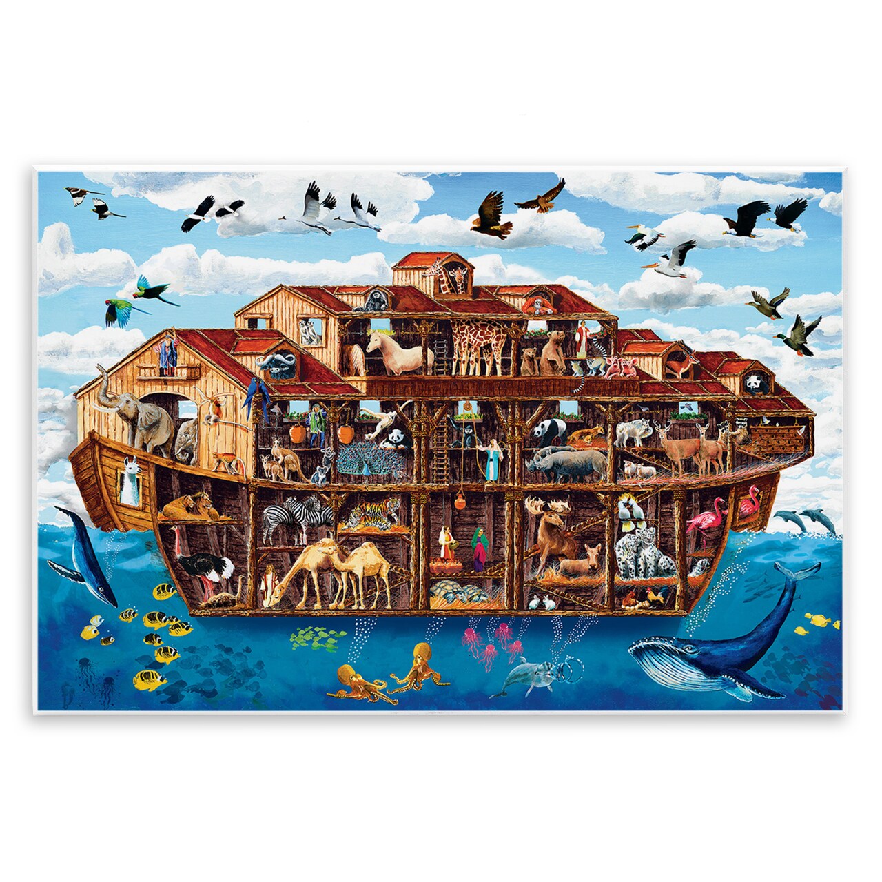 Stupell Industries Noah's Ark Animals Wall Plaque Design By Art Poulin